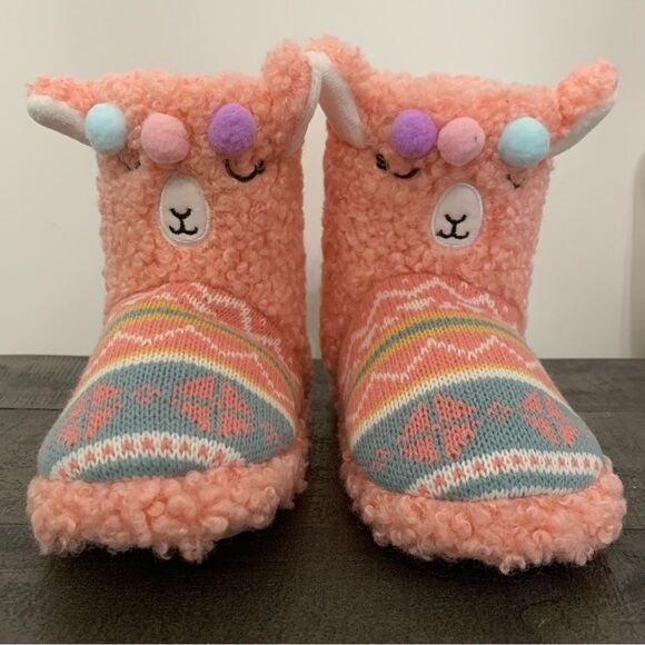 totes Other - totes Girls Warm Soft Washable Llama Boot Slipper, Little Kid Sz 11-12 NWOB